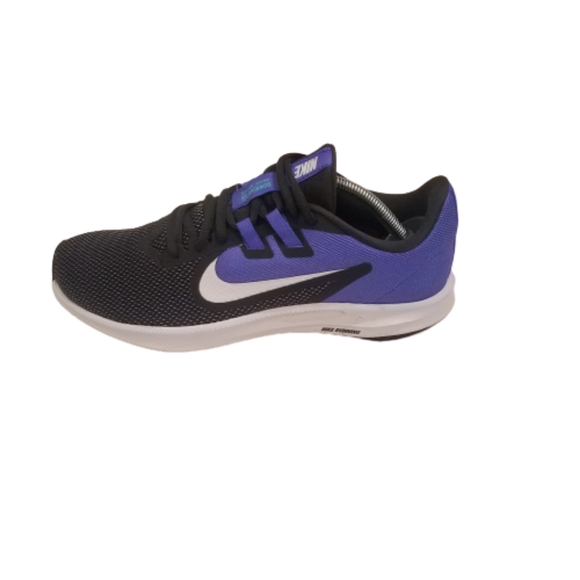 Nike Women Downshifter 9 Running Shoe Blue Black 8 - Picture 5 of 9